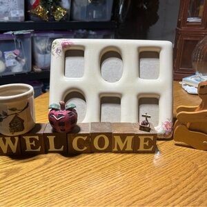 Cream Multi-Photo Frame with Floral Details+More Cottage Core Items